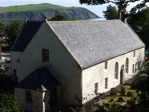 East Church, Cromarty with new lime harl